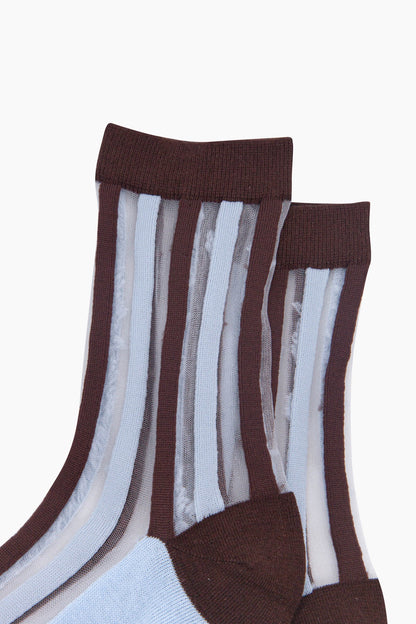Striped Sheer Socks