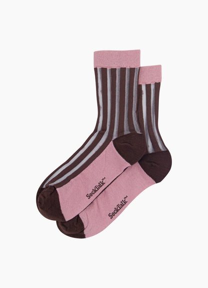Striped Sheer Socks