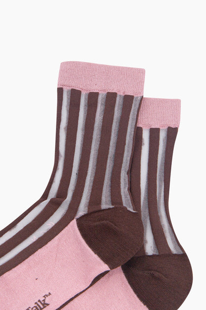 Striped Sheer Socks