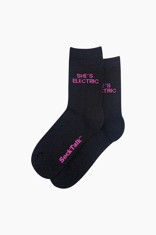 She's Electric Glitter Socks