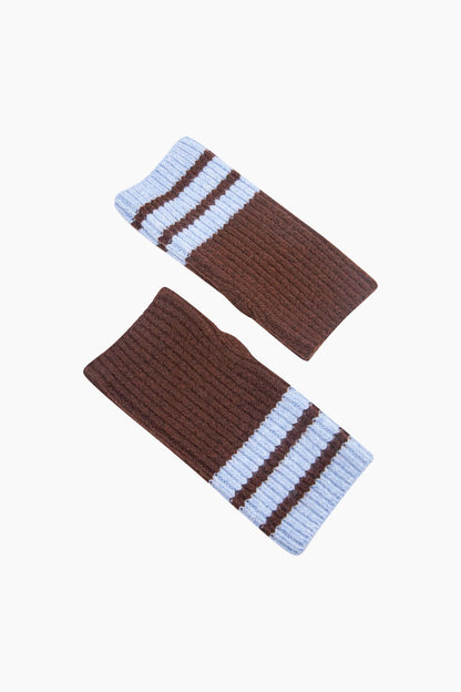 Striped Cuff Wrist Warmers