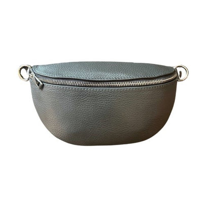 Leather Moon Crossbody/Bum Bag