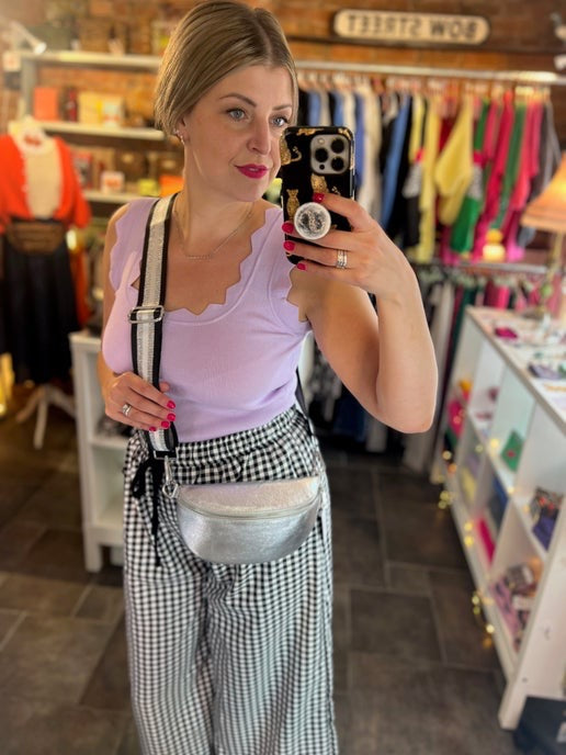 Leather Moon Crossbody/Bum Bag