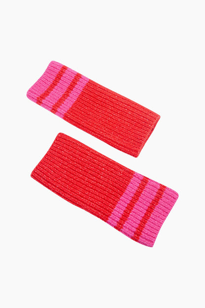 Striped Cuff Wrist Warmers