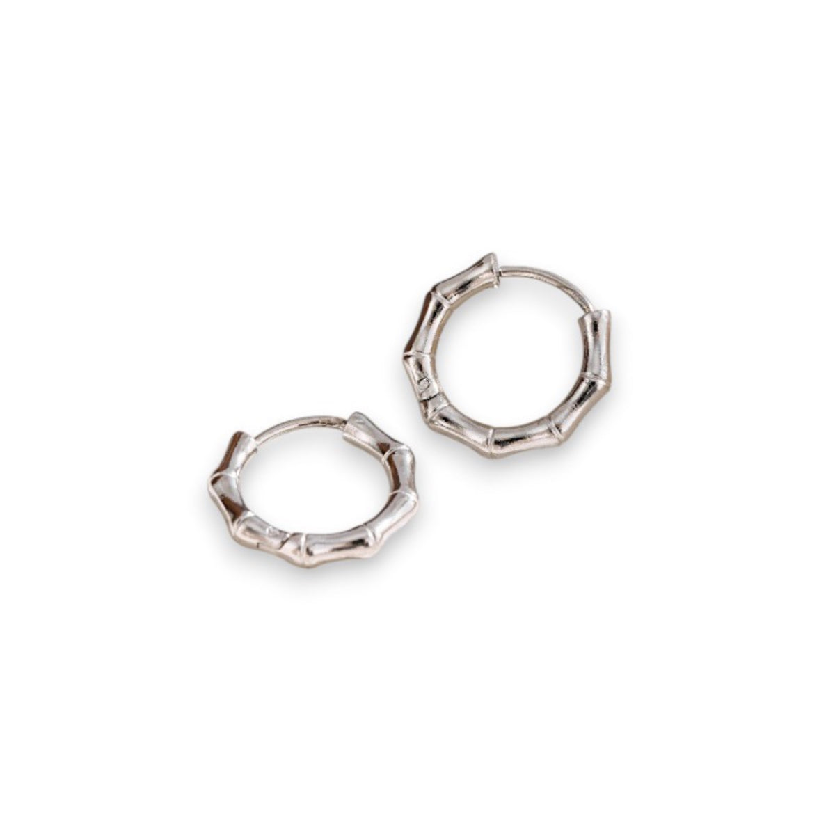 Bamboo Huggie Earrings