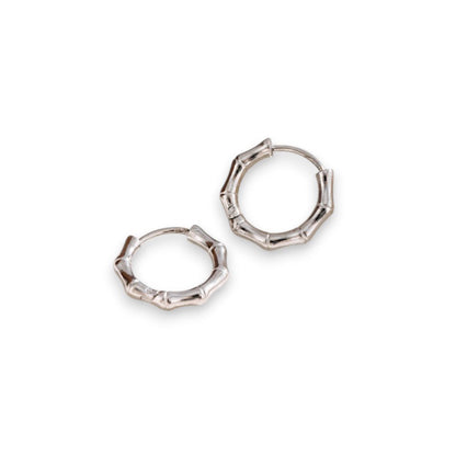 Bamboo Huggie Earrings