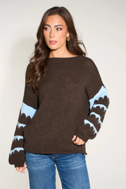 Scallop Sleeve Cosy Jumper