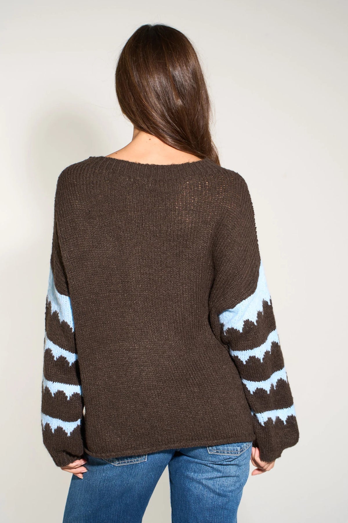 Scallop Sleeve Cosy Jumper