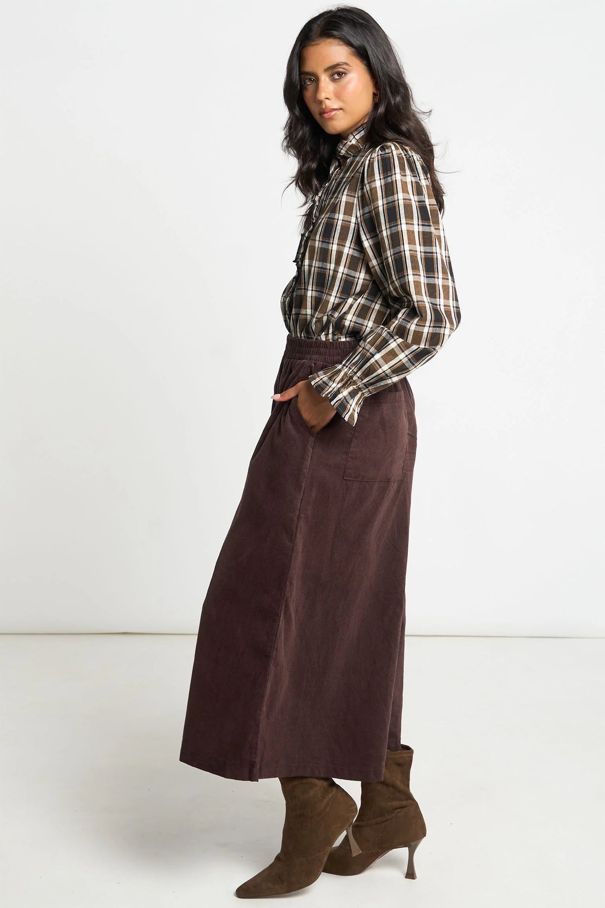 Corduroy Wide Leg Culottes