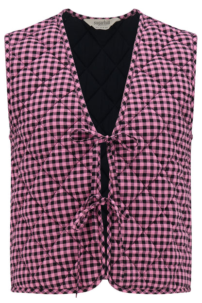 Gingham Reversible Waistcoat