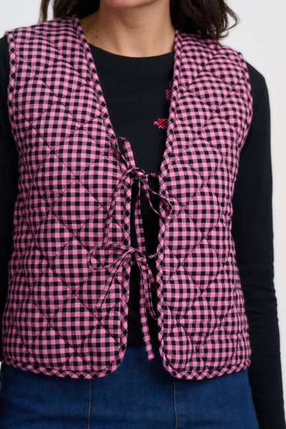 Gingham Reversible Waistcoat
