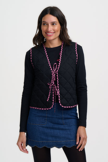 Gingham Reversible Waistcoat