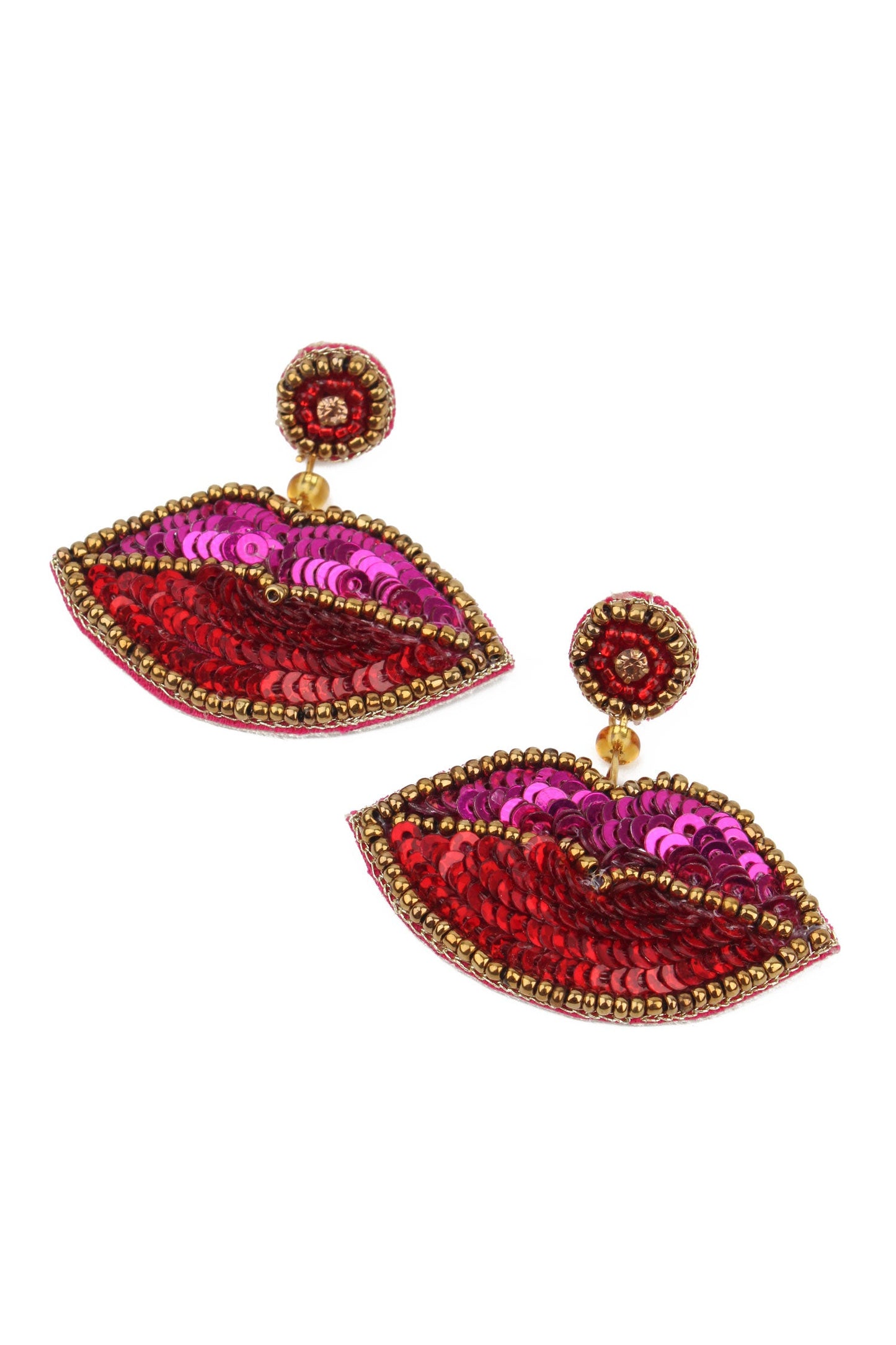 Pucker Up Lips Earrings