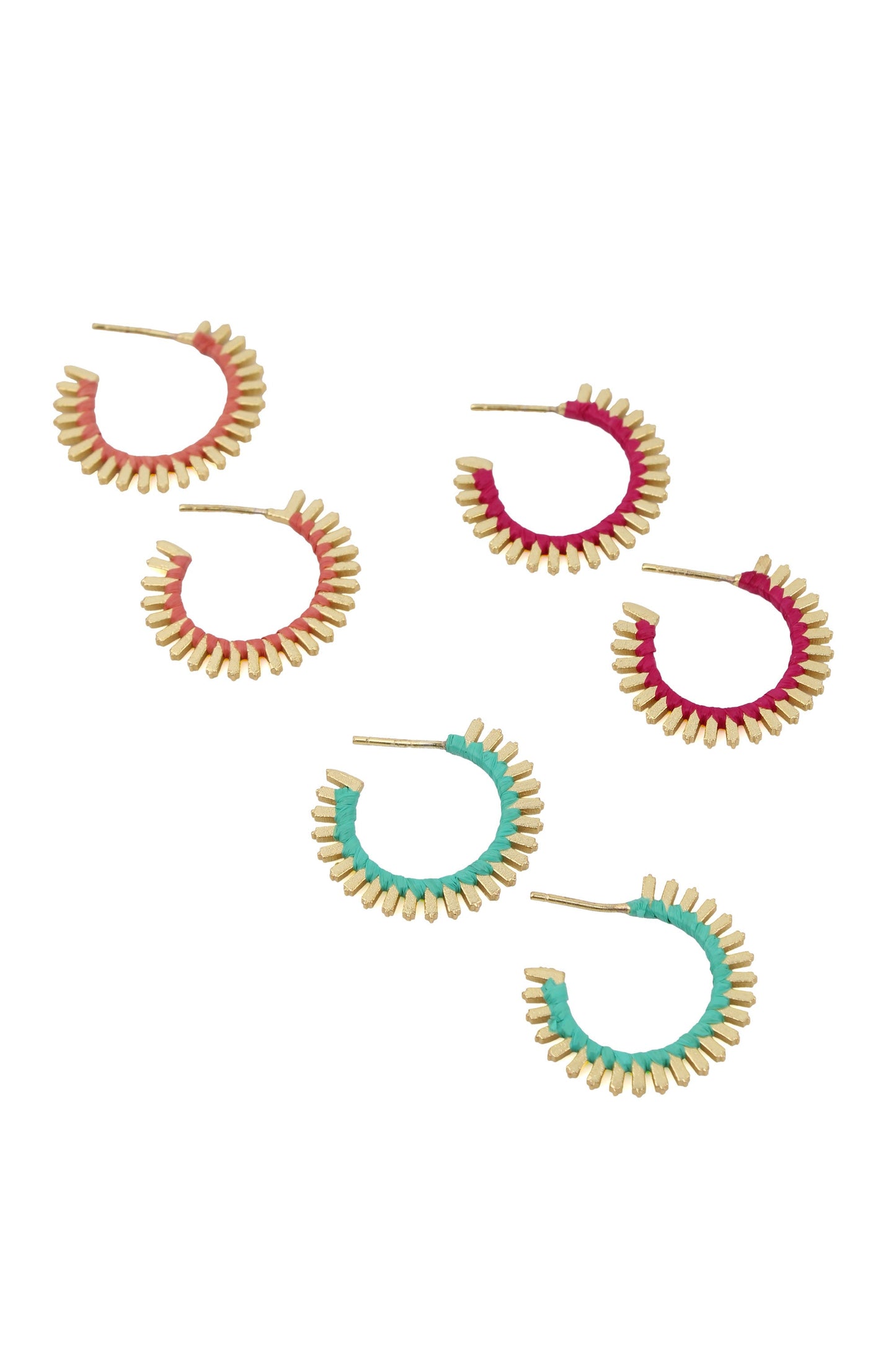Small Hoop Fan Earrings