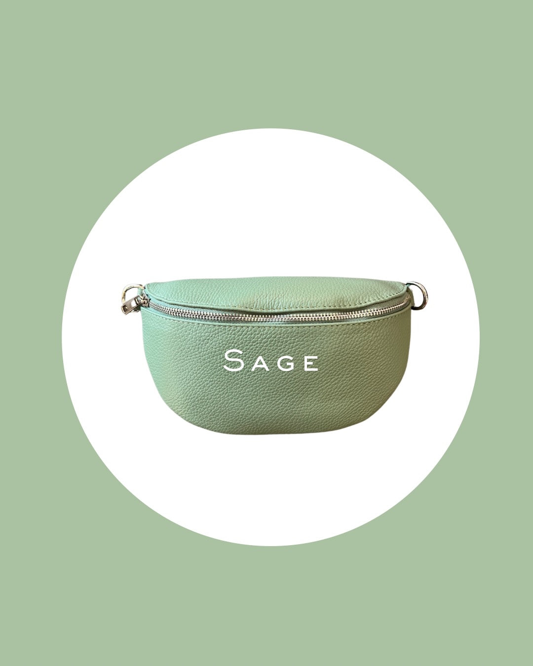 Leather Moon Crossbody/Bum Bag