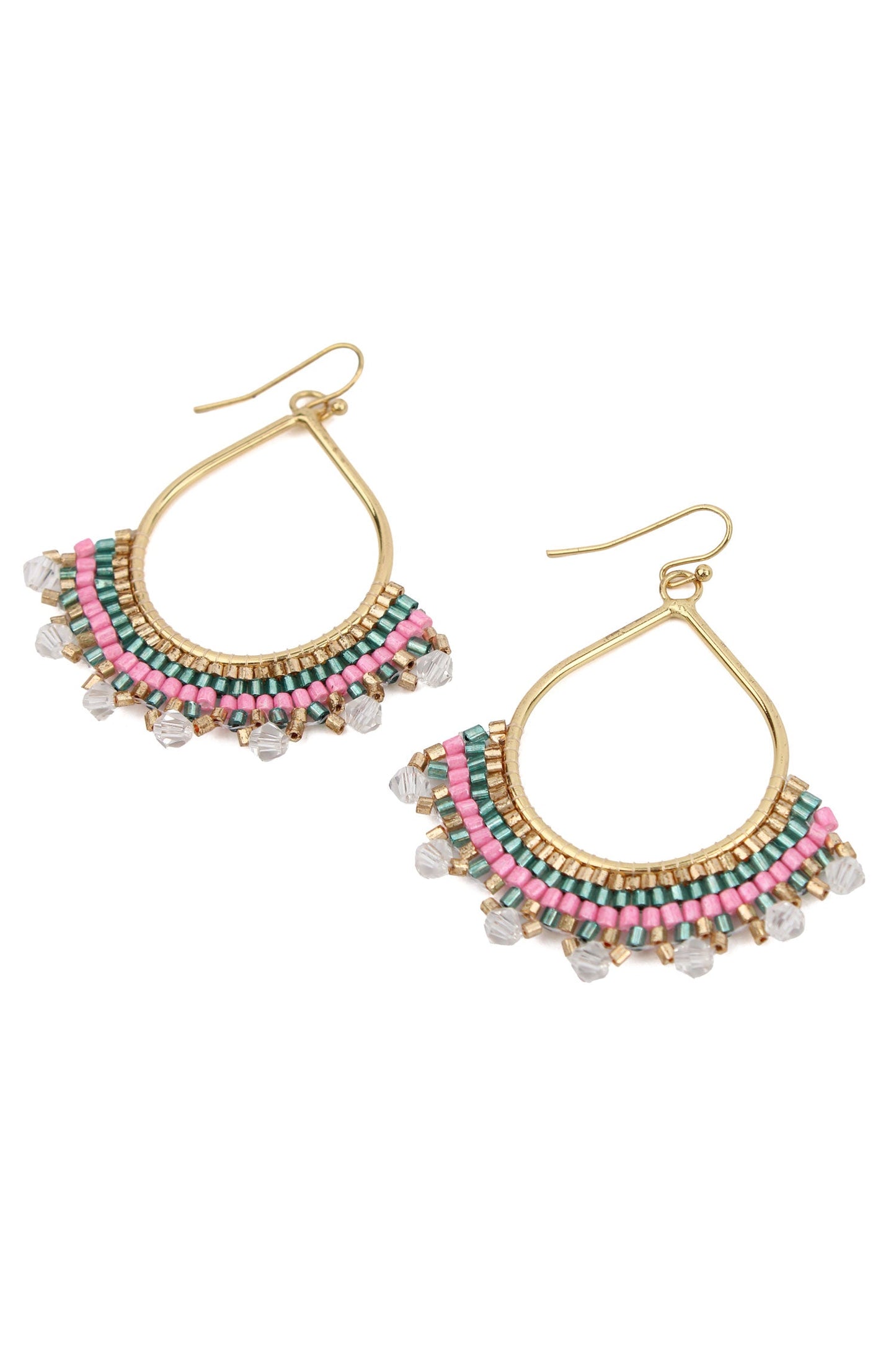 Beaded Teardrop Earrings