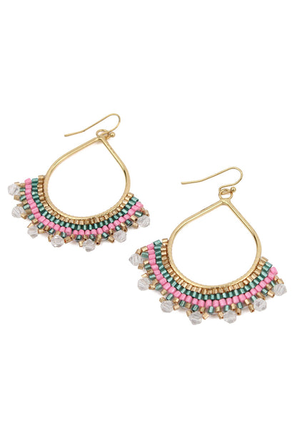 Beaded Teardrop Earrings