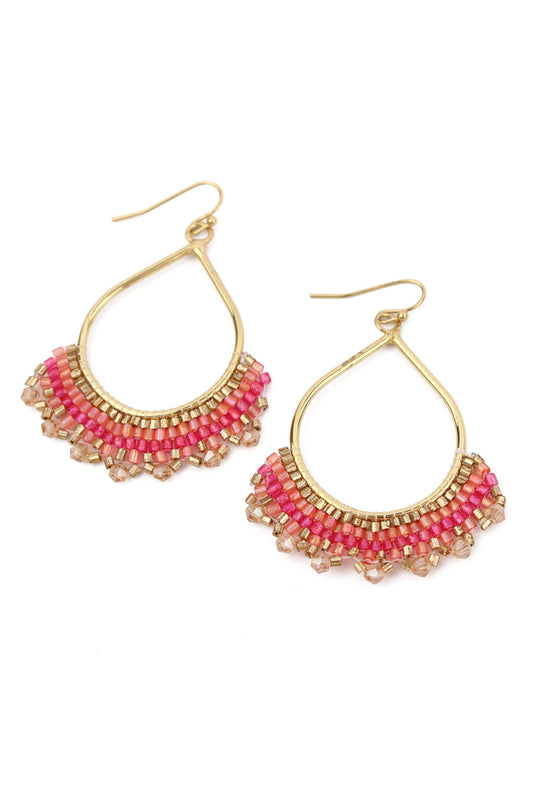Beaded Teardrop Earrings