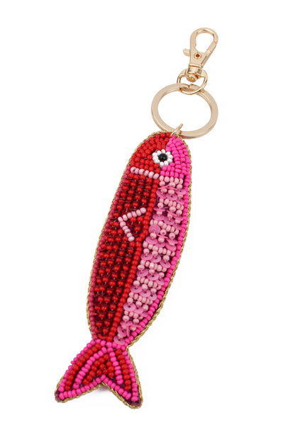 Red & Pink Fish Keyring/Bag Charm