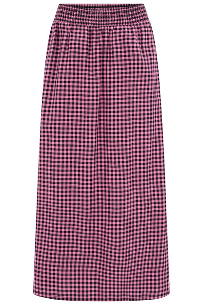 Gingham Midi Skirt