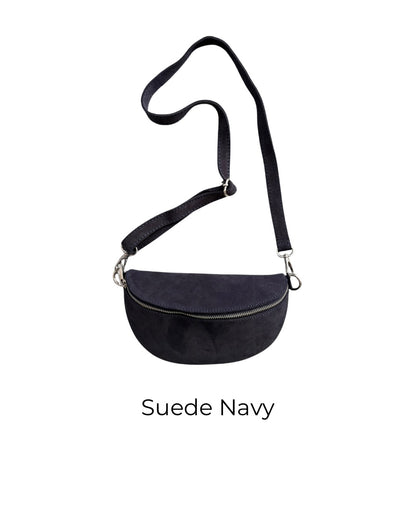 Leather Moon Crossbody/Bum Bag