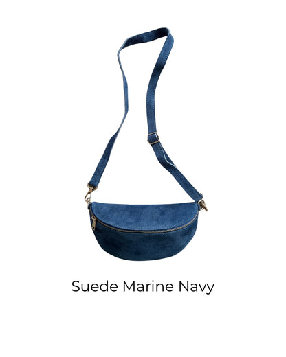 Leather Moon Crossbody/Bum Bag