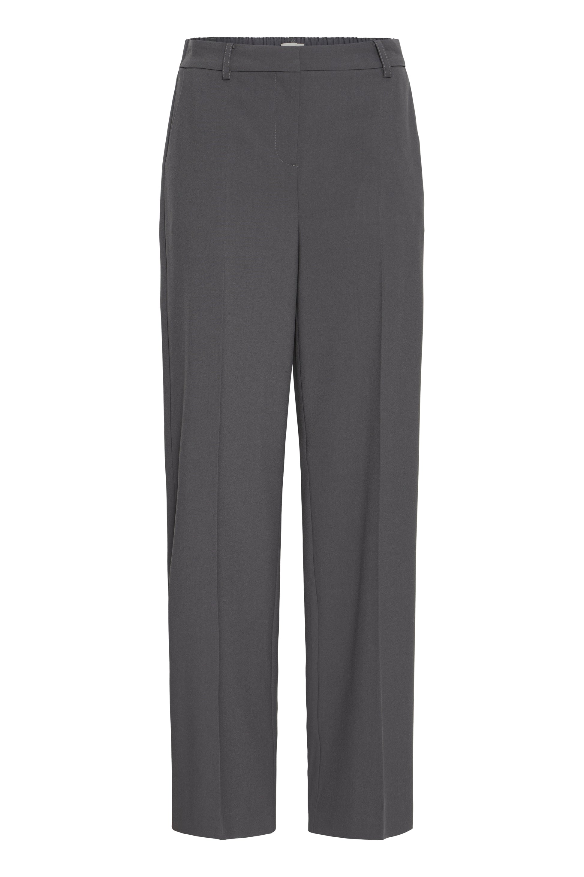 Grey trousers on a white background