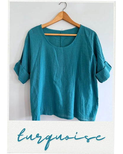 Cotton Linen Lightweight Top