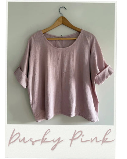 Cotton Linen Lightweight Top