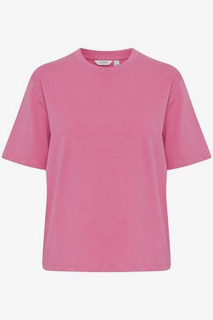 Pink t-shirt on a white background